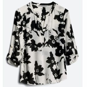 Daniel Rainn Koda Split Neck Blouse